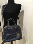 MICHAEL KORS чанта естествена кожа в син цвят