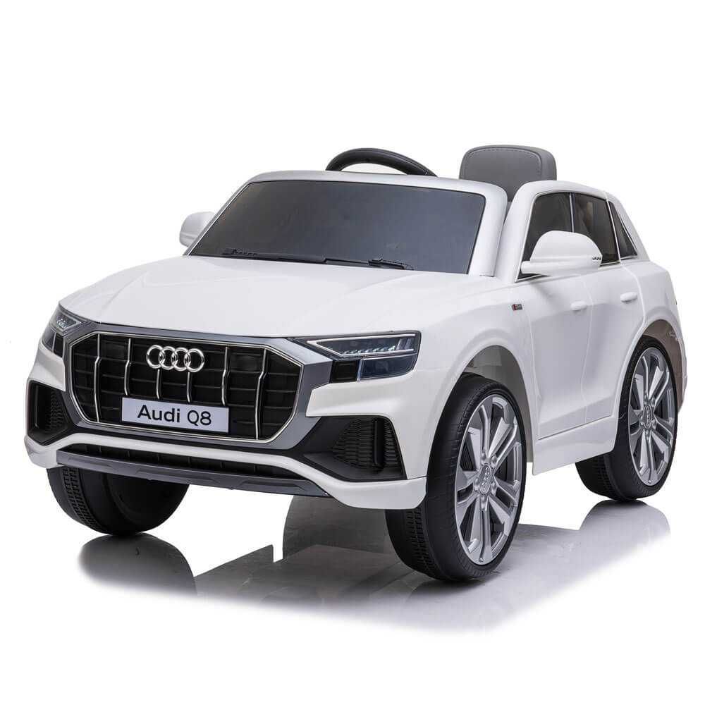 Masinuta electrica copii 1-6 ani Audi Q8 90W, Roti Moi #Alb