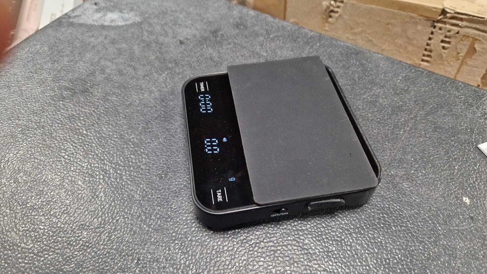 Cantar digital pentru cafea cu cronometru și 4 moduri – Negru, max 2kg