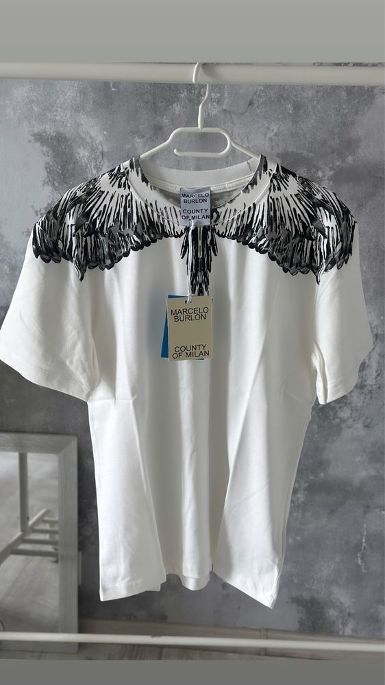 Tricou Marcelo Burlon White Premium xl xxl