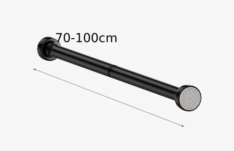 Разтегателен телескопичен метален корниз 70 - 100 см