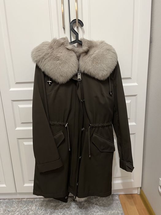 Куртка парка с натуральным мехом