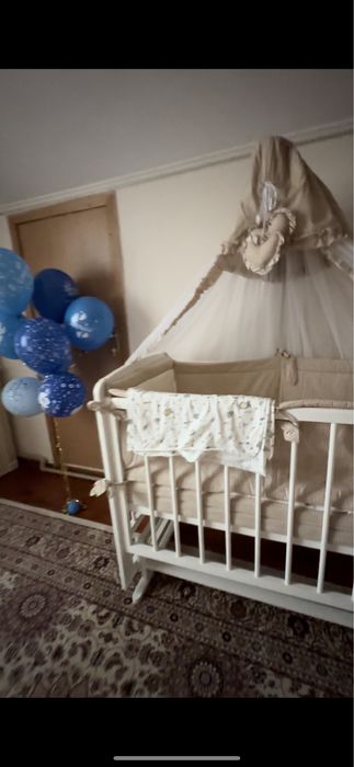 Продается манеж с ортопедическим матрасом