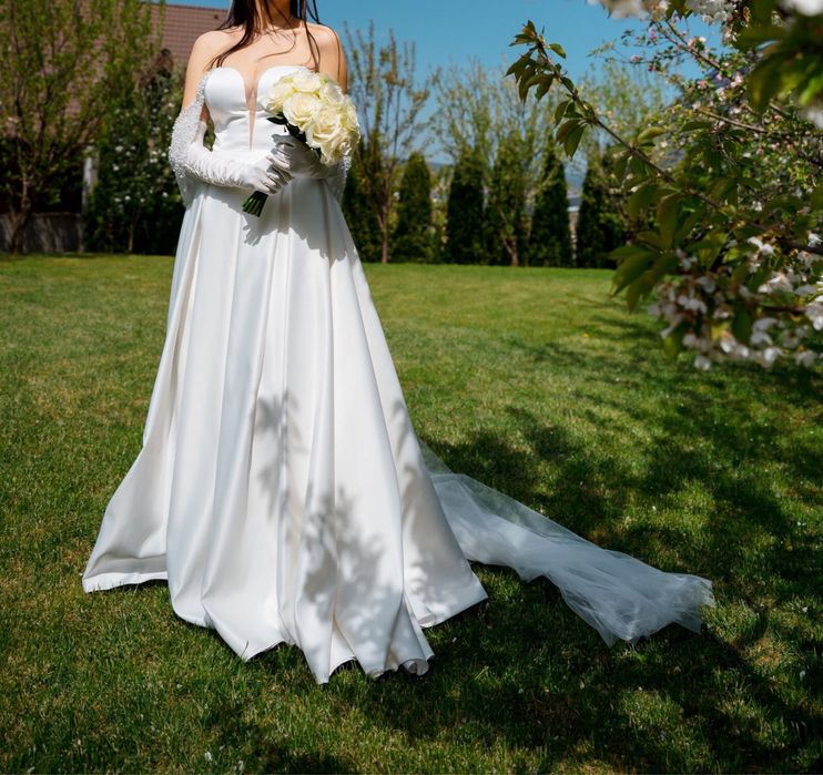 Rochie Mireasa Ivaz Couture, albă, Mărime M