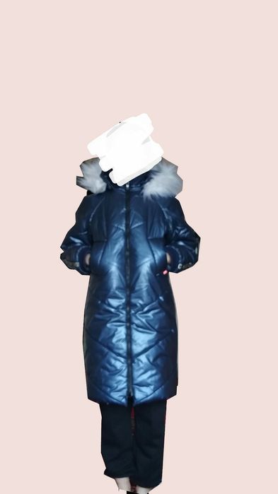 Пуховик зимний. Для девочек 156-160размер