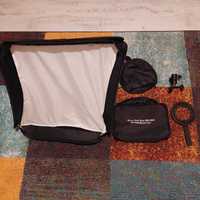 2 bucati softbox portabil cu patina universala 60x60 cm