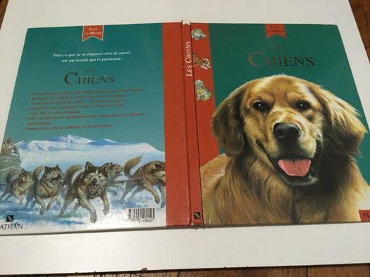 2 детски книжки на френски и английски език Les Chiens кучета