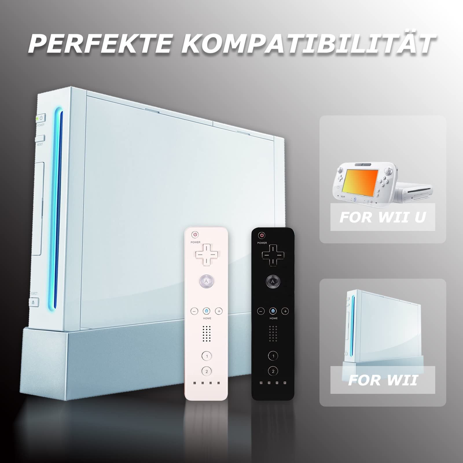 Nintendo Wii, Wii U remote 2бр контролери, бял и черен
