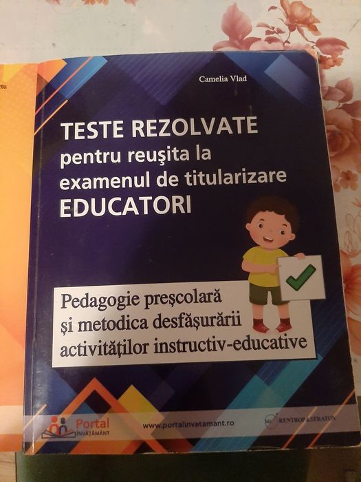 Pachet Titularizare Educatori. Teste rezolvate Limba romana, Pedagogie