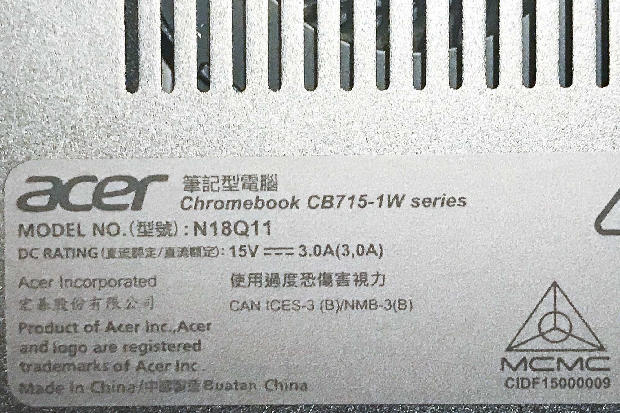 ACER 715 Intel Core i5-8350U 1.70 GHz, 8 GB DDR4 ,stare : IMPECABILA