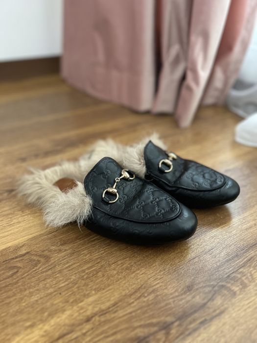 Papuci Gucci cu Blana