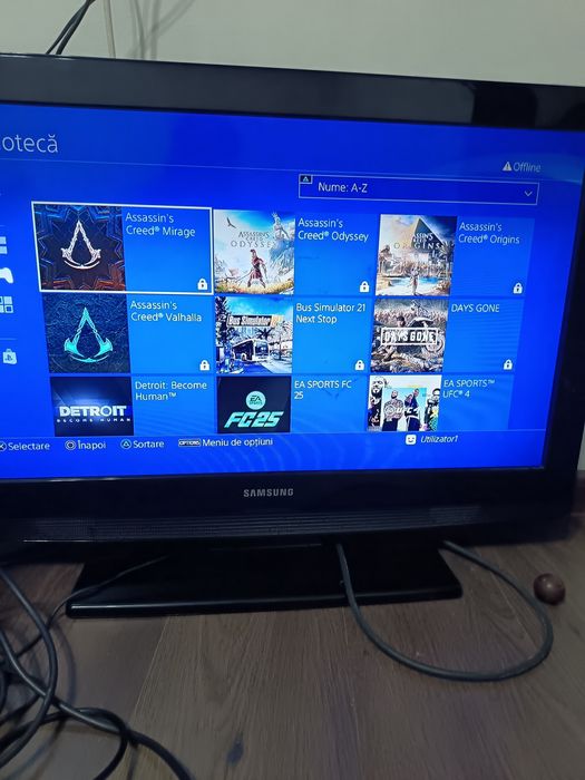 PlayStation 4 PS4 Slim ModaT (Orice Joc Gratis) +70 Jocuri