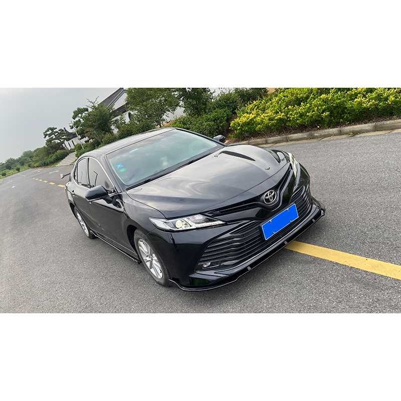 Сплиттер переднего бампера Camry 70 (накладка, юбка, губа)