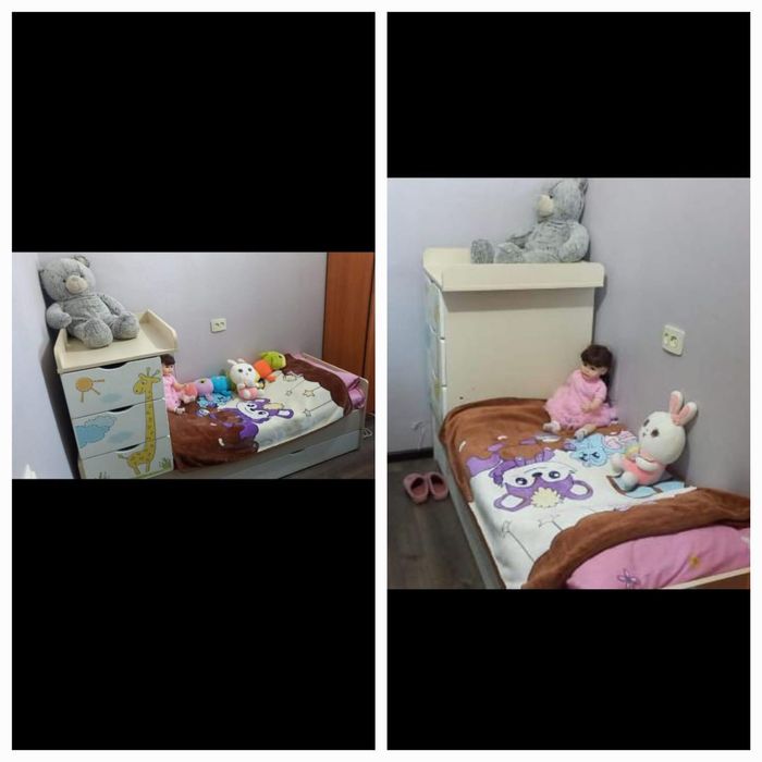 Продам детскую кровать 174х65 с вместительной тумбой  (спальное место