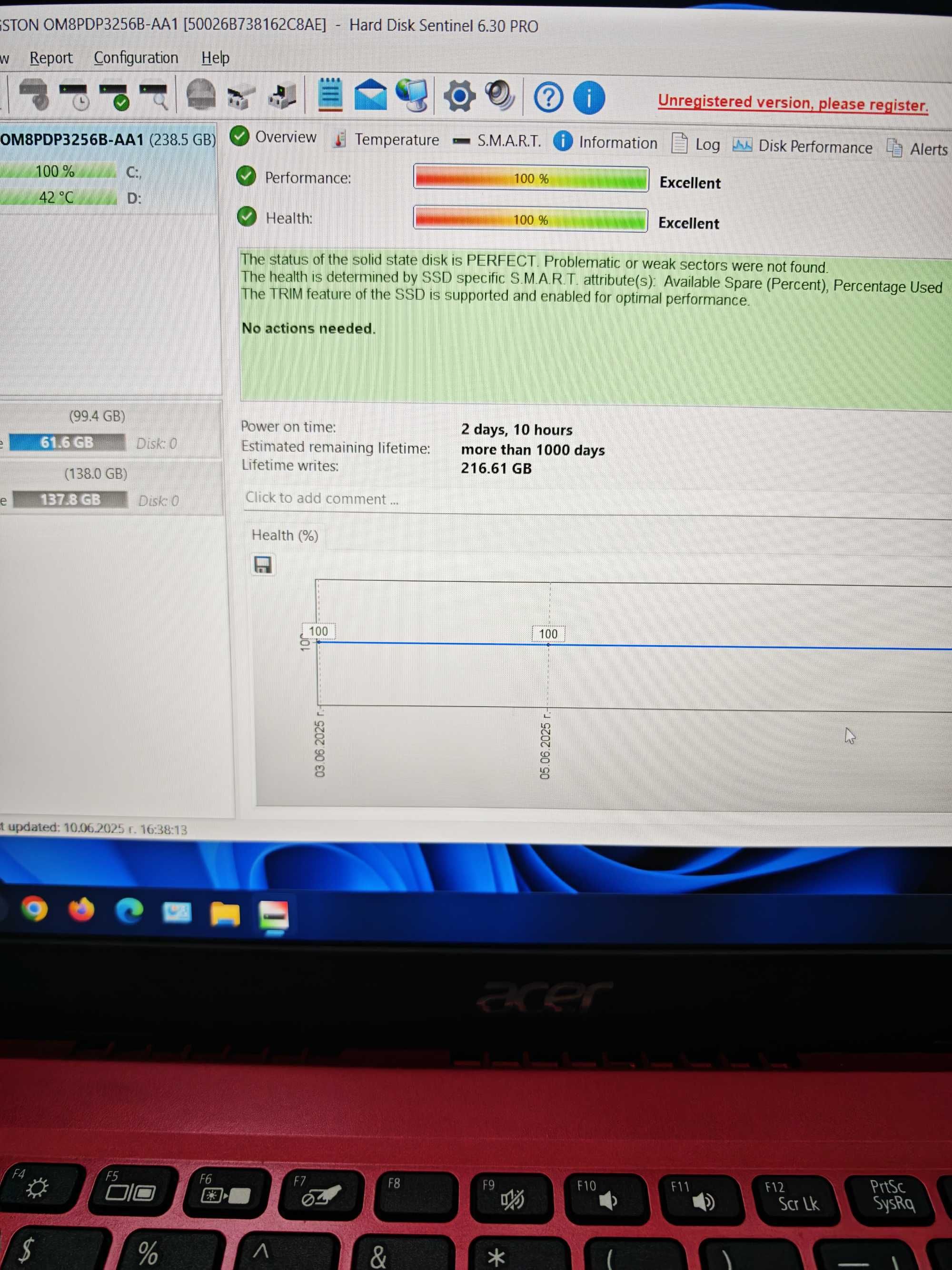 Нов Acer Aspire 3 A315, i3 1115G4, 16GB DDR4, 256GB Nvme