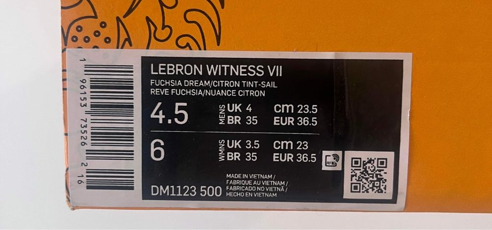 Nike LeBron Witness 7 "Purple Pastel" marimea 36,6