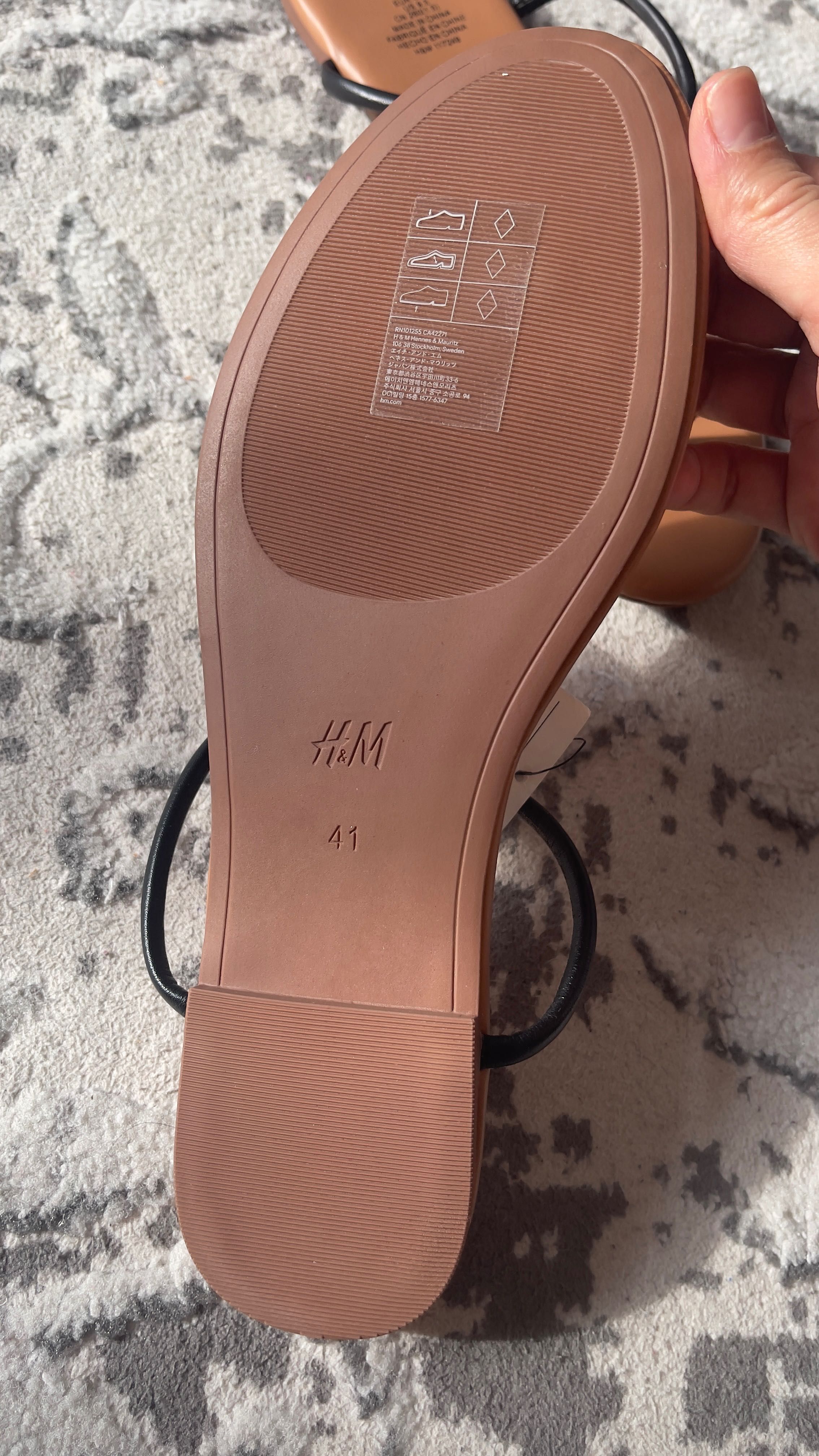 H&M летние тапочки