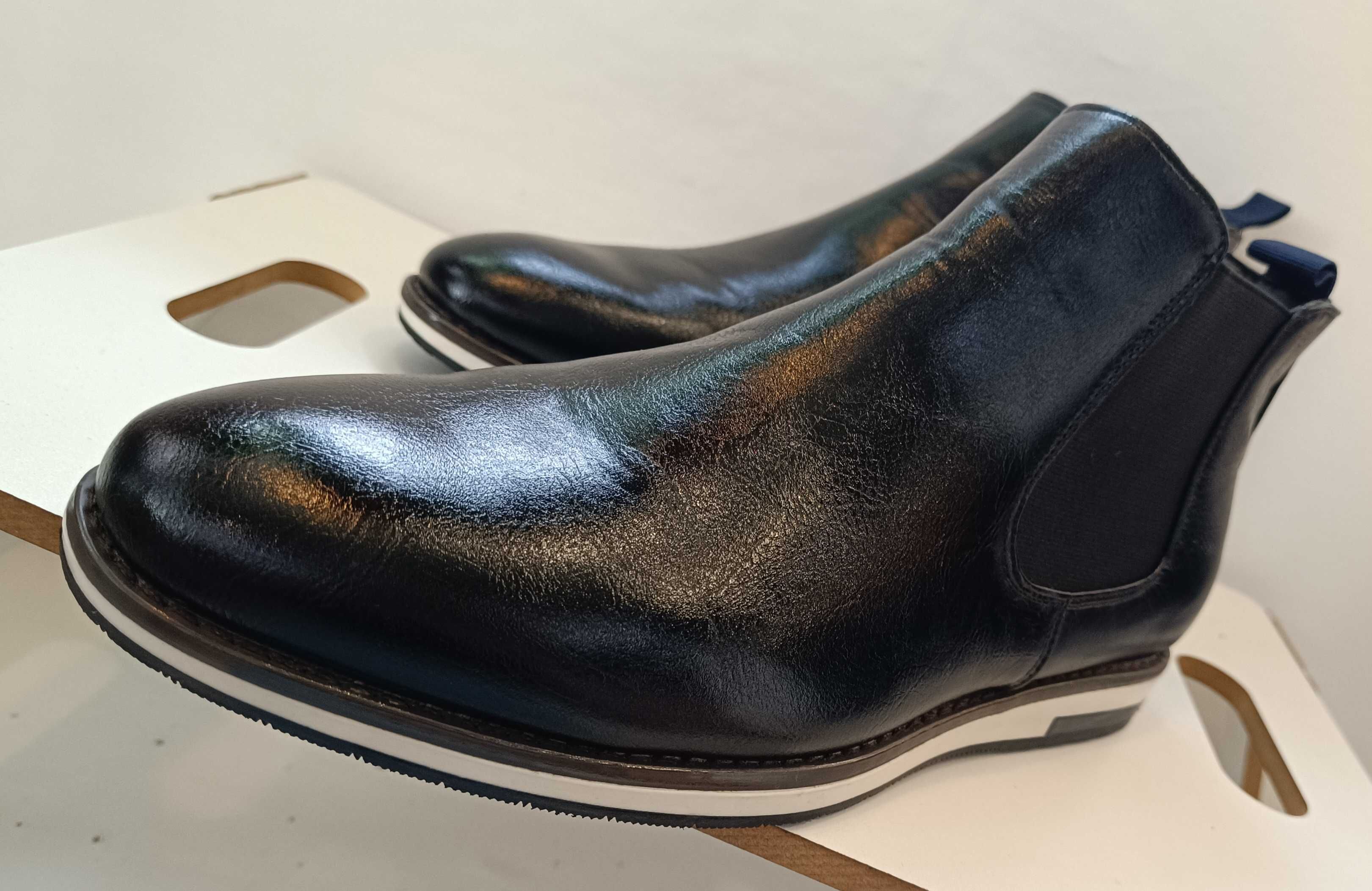 Ghete chelsea 42 42.5 premium French Connection NOI piele naturala