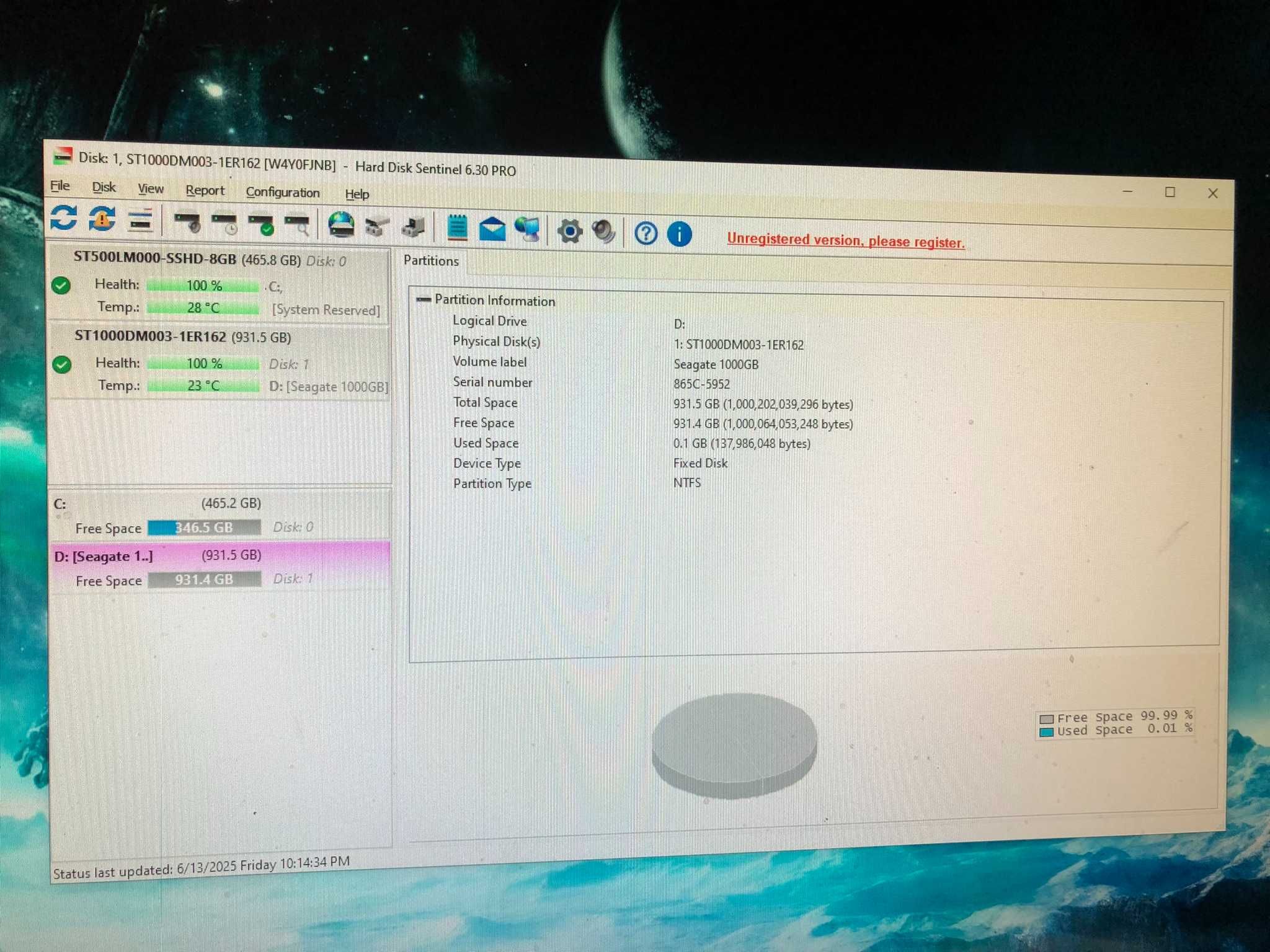 HDD Seagate 1000GB