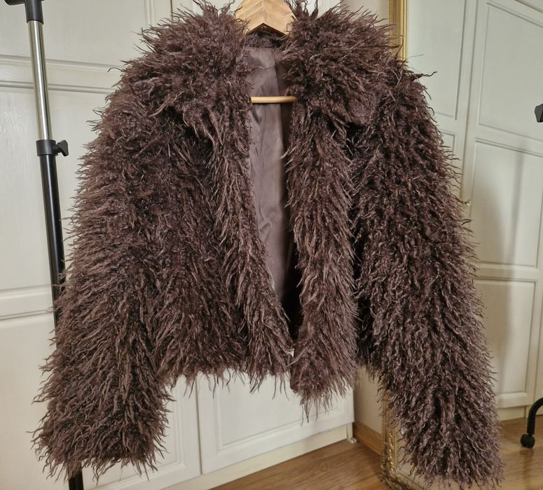 ново дамско палто косъм