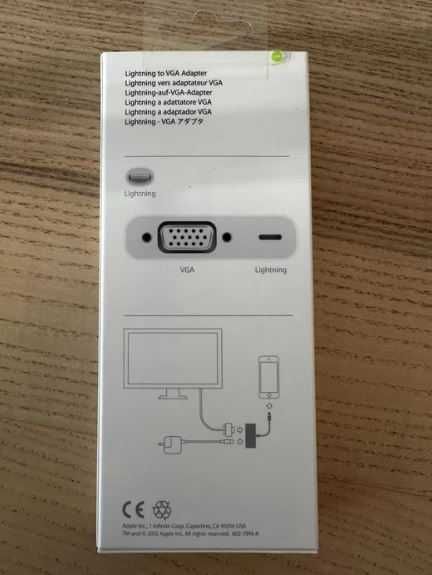 Adaptor Apple Lightning to VGA A1438 MDB825ZM/A