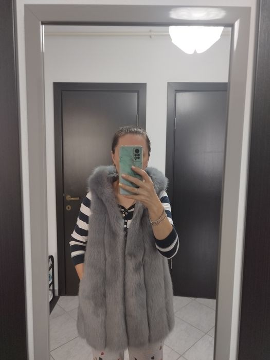 Vesta de blana artificiala dama