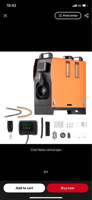 Vevor webasto 8 kw 12-24-220V