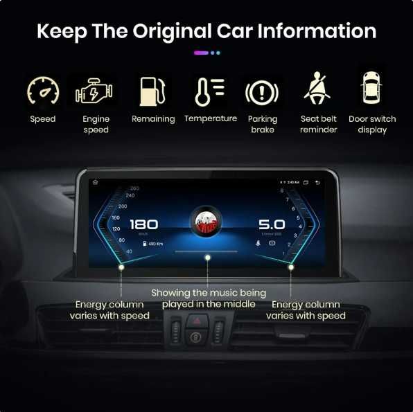 Navigatie Android 12  dedicata BMW X1 F48 , Carplay Wireless