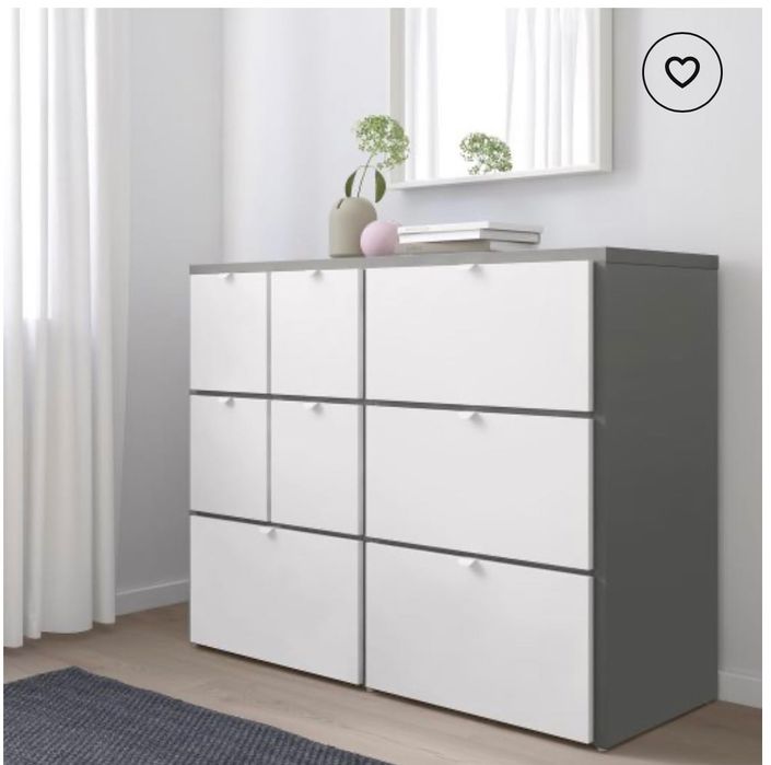 VISTHUS скрин с 8 чекмеджета, 122x96 см