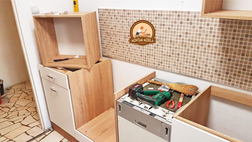 Montaj mobila bucătărie și montarea electrocaznicelor