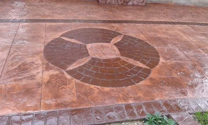 Pavele pavaj beton amprentat elicopterizat parchet piatră gresie