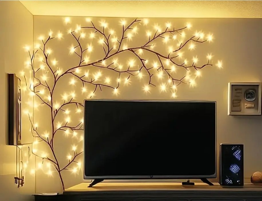 Декоративни клони с LED лампички – Магическа атмосфера за твоя дом