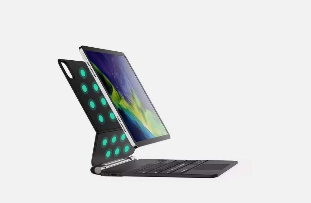 Tastatura Apple keyboard IPAD T89 "11 Ipad PRO 1 2 3 Air 4 5 Verde Roz