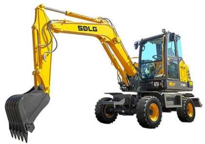 Колесный экскаватор SDLG E765F - 0,21 куб.м