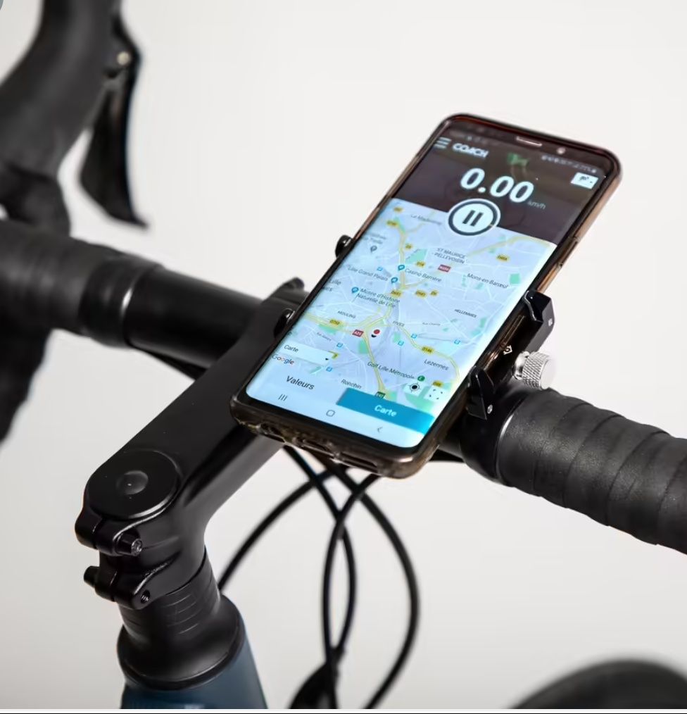 Suport metal smartphone bicicletă