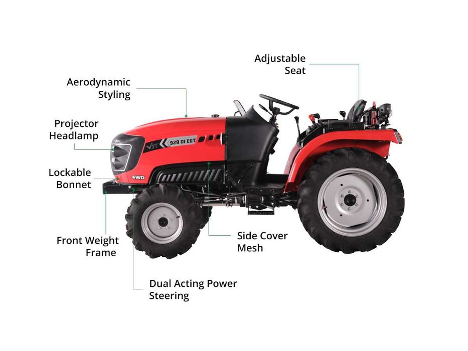 Tractor mic Fieldtrac 929 EGT, 24 Cp
