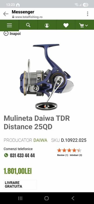 Mulineta Daiwa TDR Distance 25QD