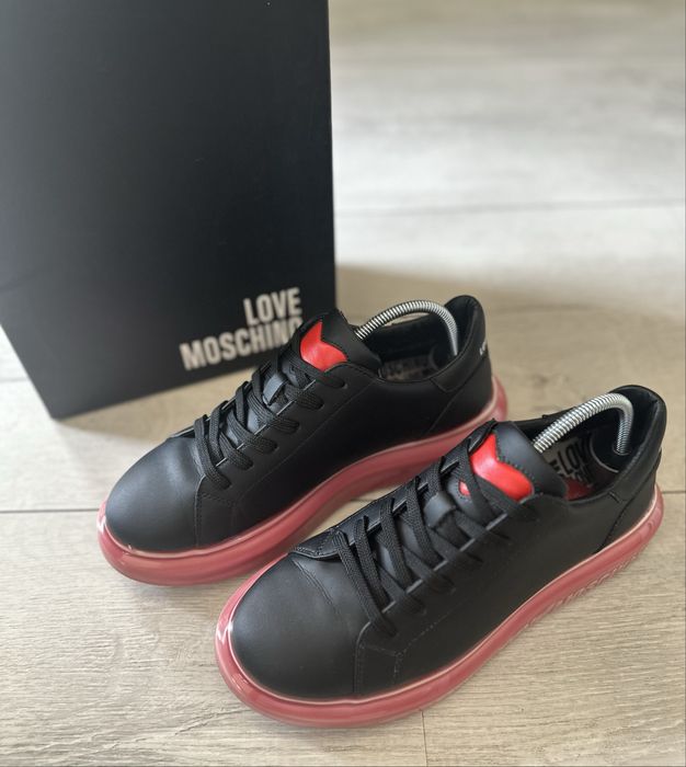 Оригинални дамски маратонки Love Moschino, 38 номер, черен цвят