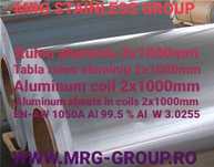 Rulou aluminiu 1mm 1050A tabla aluminiu Al 99,5 foaie placa Cupru Inox