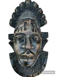 Masca africana sculptura lemn antichități handmade colecție piesa deco