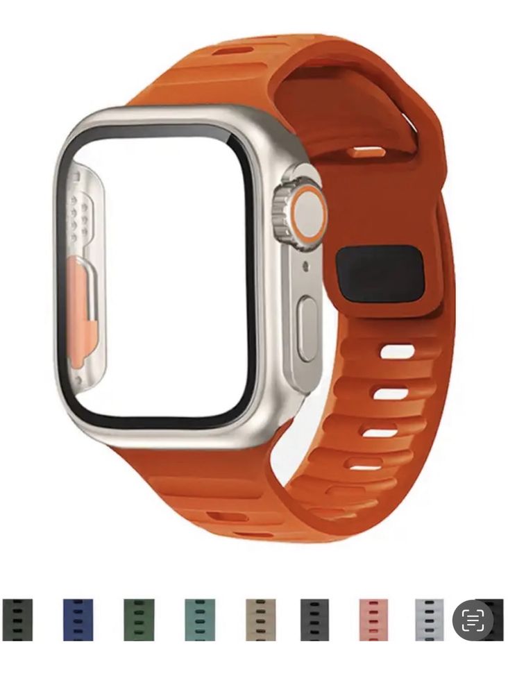 Pachet Curea Direct si Husa Compatibila Ceas Apple Watch