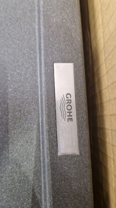 НОВА!GROHE Композитна мивка за кухня в цвят сив гранит с отцедник K400