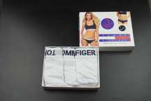 Set dama Tommy Hilfiger 3 piese XXL ALB & NEGRU