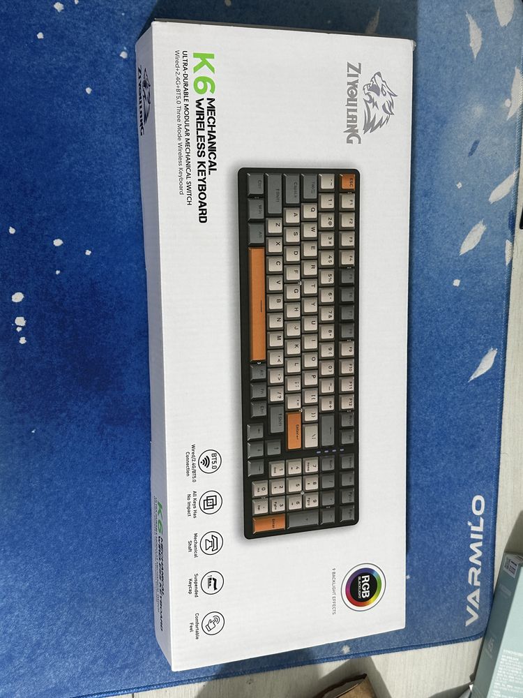 Ziyoulang K6 беспроводная игровая механическая клавиатура