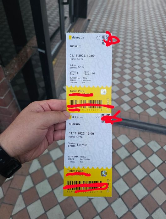 Shoxrux konsert bilet