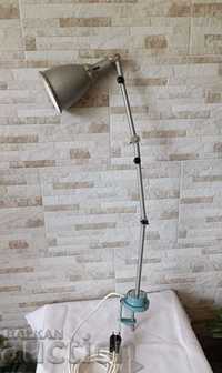 Индустриална лампа от струг с чупещи рамена - Българска - Чисто нова