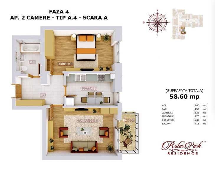 Închiriez apartament 2 camere, București, zona metrou PĂCII