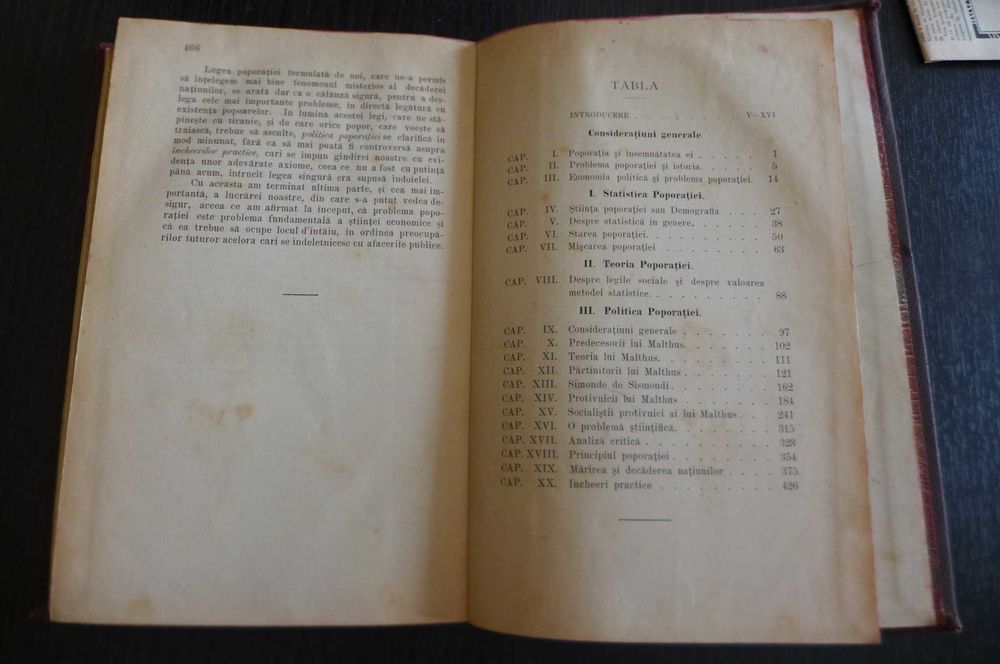 A.C. Cuza - Despre Poporatie 1899 STATISTICA TEORIA SI POLITICA EI