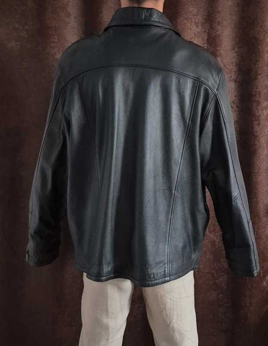 Geacă din piele naturală Carlo Bartelli, mărimea M – nouă, nepurtată