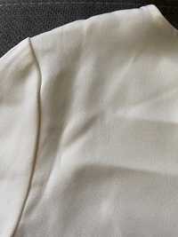 Бяла изчистена блуза от H&M с къс ръкав